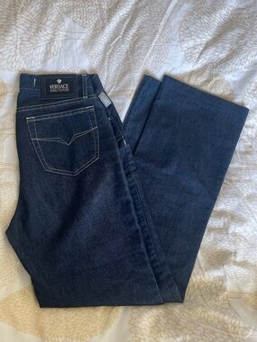 Authentic Versace Couture Dark Wash Boot Cut  Denim Jeans